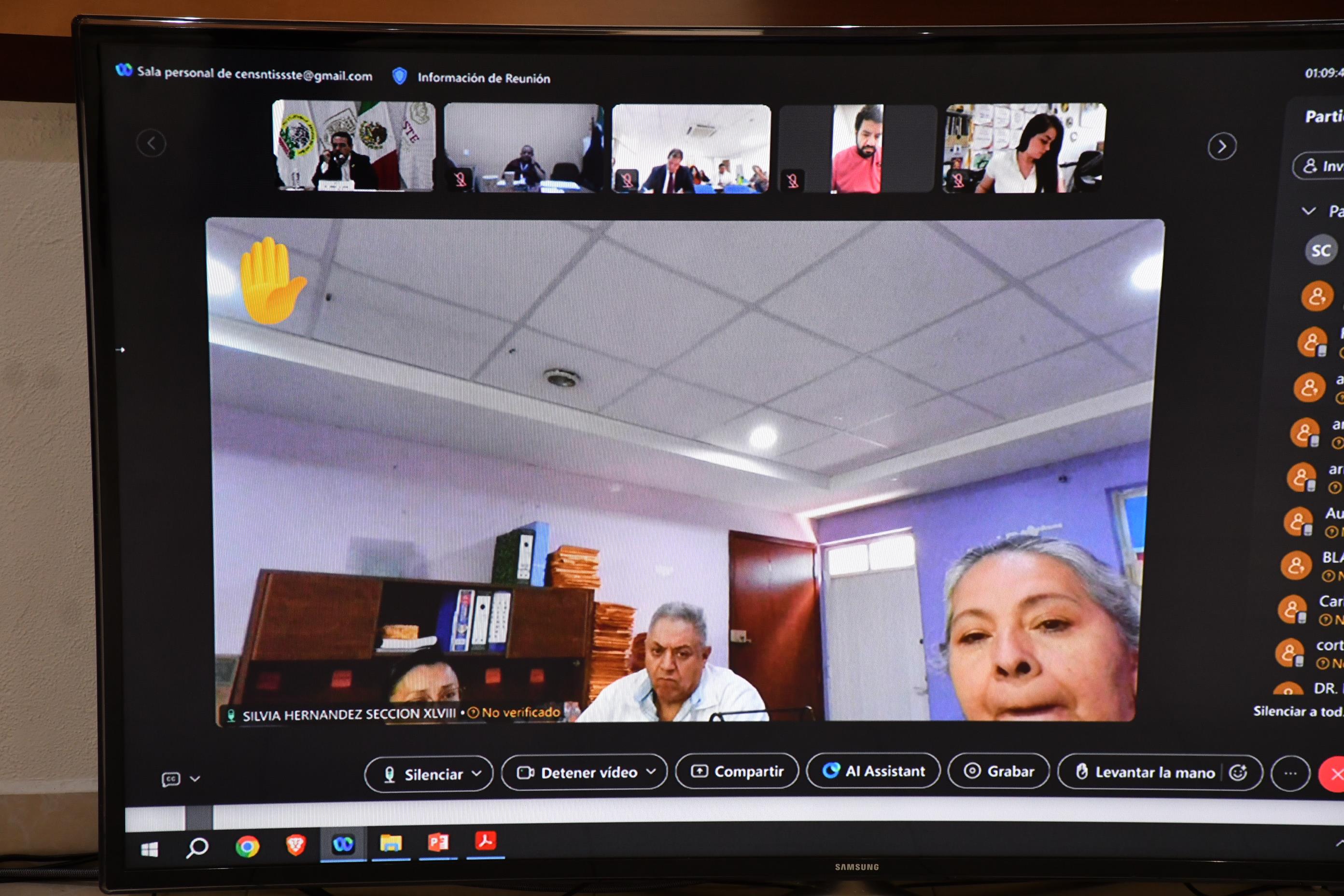 Capacitación a Secciones Sindicales y a Comités Seccionales Electorales, Vía Zoom